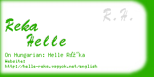 reka helle business card